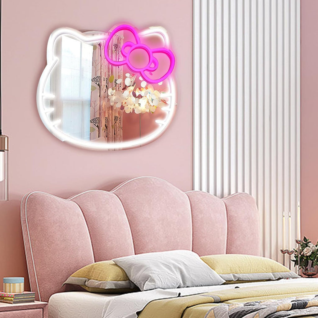 Hello Kitty Mirror Neon Sign