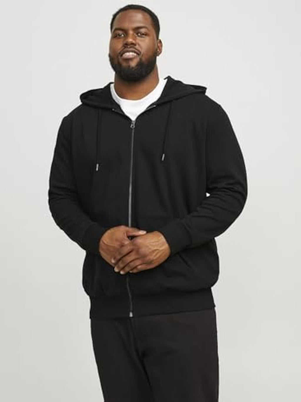 Herren Jjebasic Zip Hood Noos Ps Cardigan Sweater