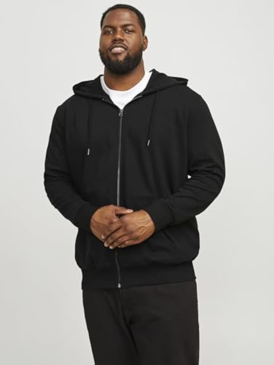 Herren Jjebasic Zip Hood Noos Ps Cardigan Sweater