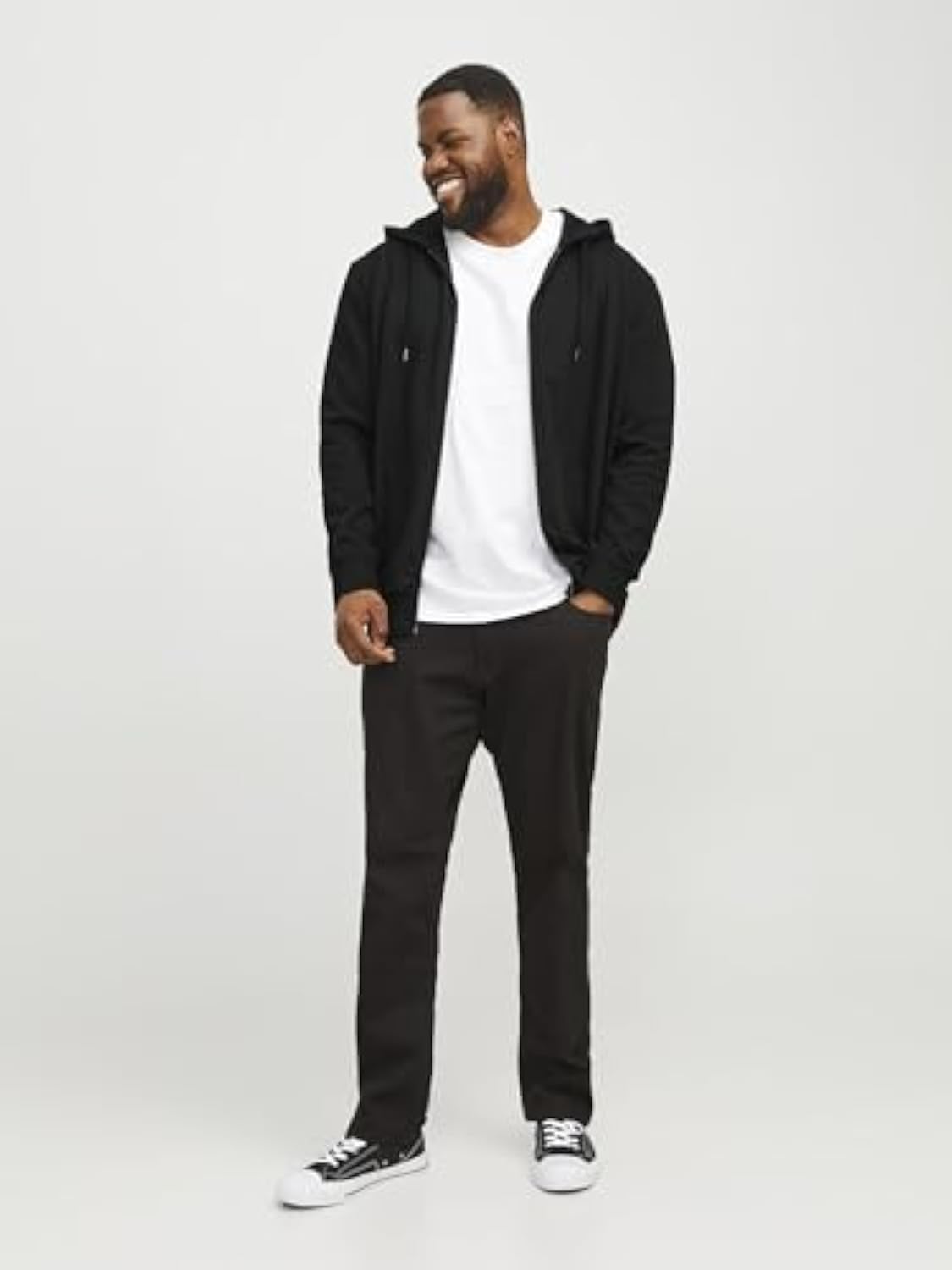 Herren Jjebasic Zip Hood Noos Ps Cardigan Sweater